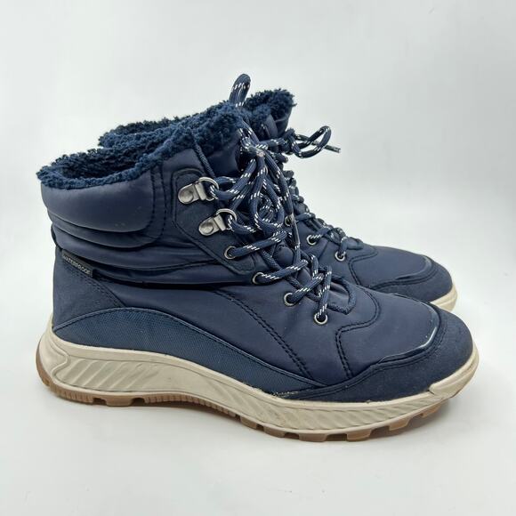 Baretraps MAINE Women's Waterproof Hiking Boot 8M Midnight/Navy Blue Lace-Up - Picture 3 of 6